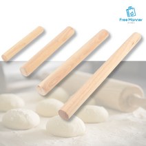 만두 반죽 밀대 만두피 홍두께 가정용 원목 나무 목밀대 칼국수 수제비 피자 밀가루 제빵, 소형 + 중형
