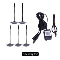 자동차 리프트 잭 어댑터 앱랩터 스타일 그릴 라이트 LED 마운트 어셈블리 2016-up Toyota Tacoma w/TRD P, 03 5 app black