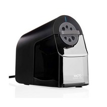 XACTO 펜슬 샤프너 스쿨 프로 전기 펜슬 샤프너 6 사이즈 다이얼 XL 면도통 블랙 1 카운트