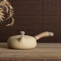 일본식 감성 전통 도자기 차주전자 티포트 워머 세트 (알코올 난로), 티포트 소(250ml)