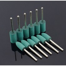 10 개/몫 3mm 생크 연삭 헤드 고무 4 6 8 휠 금형 마무리 공구, 01 cylinder_06 12mm