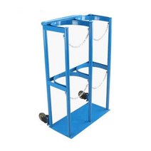 고압 가스통 보관함 캐비닛 가스 실린더 거치대 고정, 8L-10L 이중 - 직경 18cm