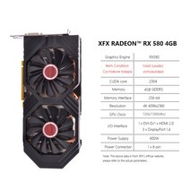 RX590 XFX Radeon RX 550 560 470 480 570 590 4GB 8GB 그래픽 카드 데스크탑 컴퓨터 AMD GPU 580 1660 비, 07 RX5804GB 2304SP
