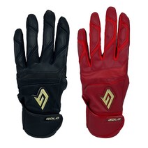 (창고방출) 골드 배팅장갑 야구장갑 양수 (2종), 레드