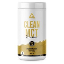 Clean MCT 오일 파우더: 100% 순수 C8 카프릭 산성 트리글리세라이드 프리바이오틱 섬유가 함유된 | 일상용으로 최고의 케토닉 보충제 | 케톤을 위한 최고의 케토 커피 지