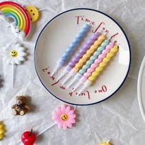 기억의소품 뚱꽈배기초 꽈배기 생일초, 6개입*4팩