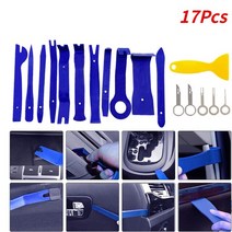 자동차 오디오 수리도구 트림 제거 클립 펜치 도어 패널 내부 대시 보드 키트 풀러 세트 분해 수리 도구 픽, [01] BLUE 17PCS