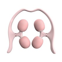 ZCD 마사지 롤러 폼 롤러 360 학위 풀 커버리지 근육 클램프 롤러 핸드 헬드 어깨 요가 피트니스, 21.5cmx20cm, PP, 분홍색