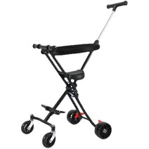 휴대용 접이식 여행용 유모차 초경량 기내반입 유모카, 흰색 오프로드 바퀴 쿠션 배낭