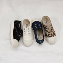 바이시유 국내제작 유아동 키즈 주니어 밴딩 슬립온 단화 스니커즈 4color