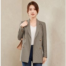 헤링본자켓 콤비 정장 하객 비지니스 자켓 헤링본 코트 여성 트위드
