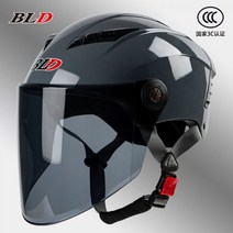 BLD 베일리 3C 인증 여름 여성 남성 자외선 차단 사계절 헬멧 배달 오토바이 스쿠터 바이크 라이딩 헬멧, S