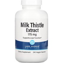 레이크에비뉴 뉴트리션 밀크씨슬 175mg 240베지캡슐, 240개