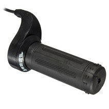 전기 자전거 부품 속도 제어용 3 와이어 트위스트 스로틀 그립 24V 36V 48V 스쿠터 포켓 7/8 인치 쵸퍼 턴 핸들 가속기