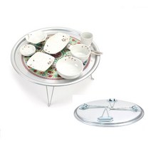 시골밥상 양철상 쟁반상 나전칠기상 양은상 철밥상 옛날상 자개상 혼술상 양철밥상 양은식탁, 접이식발상 - 별왕대(4-5인용 66.5cm)