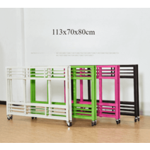 이동식 진열대 매대 가판대 행사용 판매대 옷가게, B형 그린 113x70x80