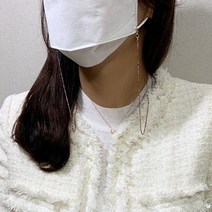 마스크스트랩 마스크줄 마스크끈 마스크악세사리 투톤구슬 MST75, 1개, LikeShopping™ 블랙_LS™