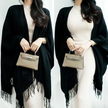 여성 캐시미어 망토 숄 머플러 케이프 목도리 가디건