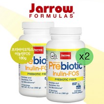 [2개] 자로우포뮬러스 프리바이오틱스 이눌린-FOS 180g 가루유산균 아세트산 프로피온산, 1개, 기본