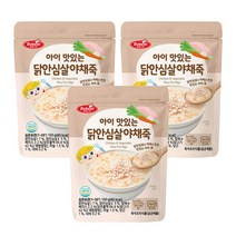 베베스트 아이 맛있는 한우 야채죽 3개, 닭안심살 야채