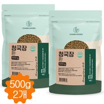 국내산 콩으로 만든 청국장환 냄새없는 발효 청국장 균 가루 환 500g, 2개