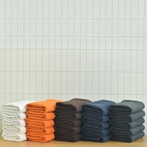 업소용 미용수건 면사 30수 100g 무지 10장 세트, 네이비, 10개