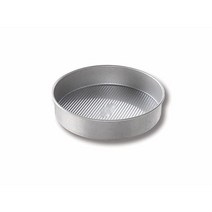 USA Pan Bakeware 원형 케이크 팬 20.3cm(8인치) 논스틱 및 퀵 릴리즈 코팅 알루미늄 스틸로 미국에서 제작, Pan_8-Inch