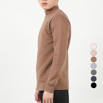아우라큐 기모 반목티 무지 반목폴라 목폴라 빅사이즈 터틀넥 긴팔 티셔츠