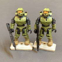 Mega Conrux Halo Bloks UNSC 마린 스파르탄 리콘 도주 아비터 MOTU He man Elite Ultra 빌딩 블록 마이크로 액션 피규어, [15] MB324
