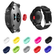 [국내배송] 가민 Garmin 스마트워치 피닉스6 6x 솔라 포러너945 베뉴sq 비보액티브 실리콘마개 충전포트단자 먼지 보호캡, 블루