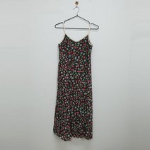 빈티지다온 빈티지 AHEBARAGI 브라운 체리문양 나시 원피스 F