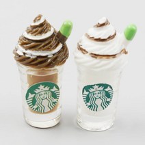 미니어처 커피 스타벅스 프라푸치노 휘핑크림 2.9cm 2종 세트 음료 양주 디오라마 공방 소품 재료 피규어 미니어쳐 오비츠 고쿠리