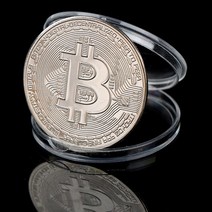 기념주화 비트코인선물 모형소품골드 도금 비트코인 코인 소장용 미술 컬렉션 1 개 선물 물리적 기념 카사, 02 Silver