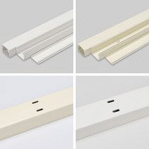 PVC랜닥트 랜선정리 전선정리 40-30 60-40 80-60 100-80, 1000×60×40(mm), 미색, 1개