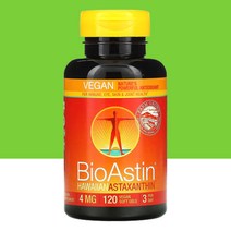 Nutrex Hawaii BioAstin Astaxanthin Vegan 뉴트렉스 하와이 바이오아스틴 아스타잔틴 비건 4mg 120소프트젤