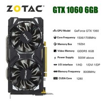 ZOTAC Raphic 카드 GTX 960 1050ti 1660 1060 3G 5G 6G 비디오 카드 GPU 1050 TI, 05 ZOTAC GTX 1060 6GB