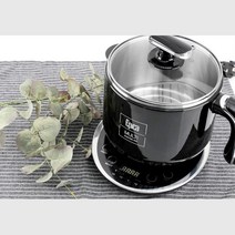 혼밥족 라면끊여먹기 설거지편한 멀티포트 스마트쿠킹 소형냄비 자취생, 에피카 1.5L 블랙