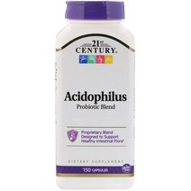 21st Century 애시도필러스 프로바이오틱 혼합 150 베지 캡슐 acidophilus probiotic