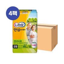 LG유니참 라이프리 안심 언더웨어 대형 18개 x 4팩