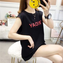 민소매티 홍콩풍 여성 봄 여름 와이드 루즈핏 BF 하라쥬크 키치한 MSCHF 힙합 상의 313466091