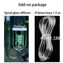 이탄 이산화탄소 발생기 밸브 레귤레이터 실린더 수족관 diy co2 반응기 발전기 키트, 추가 패키지