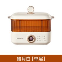 미니호빵 기계 찜기 대우 전기 음식 찜기 예약 타이밍 3L 2 겹 밥솥 소형 아침 식사, 01 1 layer_01 미국