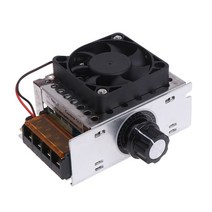 모터 컨트롤러 속도 조절기 AC 전기 레귤레이터 모터 속도 컨트롤러 220V 4000W SCR 온도 전압 레귤레이터, 한개옵션0