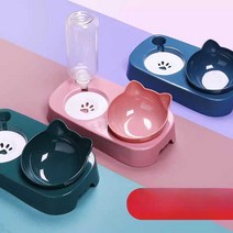 반려 동물 밥 그릇 강아지 고양이 매트세트, 화이트+미끄럼방지매트스몰(8이하고양이강아지용)