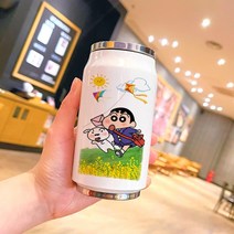 캐릭터 보틀 휴대용 텀블러 짱구 스테인레스 물병, G