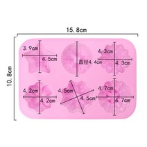 머핀틀 식빵틀 파운드케이크틀 에그타르트틀 꽃실리콘 곰팡이 베이킹 팬 장미 꽃과 심장 곤충 오각형 초콜
