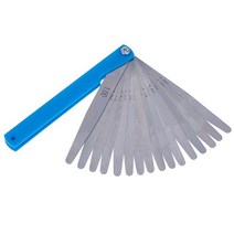 0.02 ~ 1mm 17 블레이드 두께 갭 메트릭 필러 Feeler 게이지 측정 도구 Feeler 게이지 밸브 심 사용, A8-100mmX17