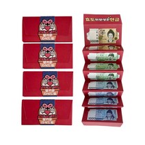 더에르고 추석 기념일 용돈 봉투 4개1세트, 병풍형 4개1세트