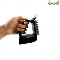 올인원 석쇠 그릴 쇠솔 브러쉬 스폰지 스크래퍼 세쳑 청소 녹제거 화로 불판 숯불 숯통 BBQ 바베큐 무쇠 후라이팬 캠핑 펜션 고깃집 식당 카라반 차박 야영 삼겹살 회식 엠티