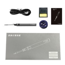 전기용접기 스포트용접기 미니스폿용접기 5V 새로운 회색 USB 휴대용 충전식 8W 내부 가열 유형 납땜 인두, 04 Grey-K-set_01 8W